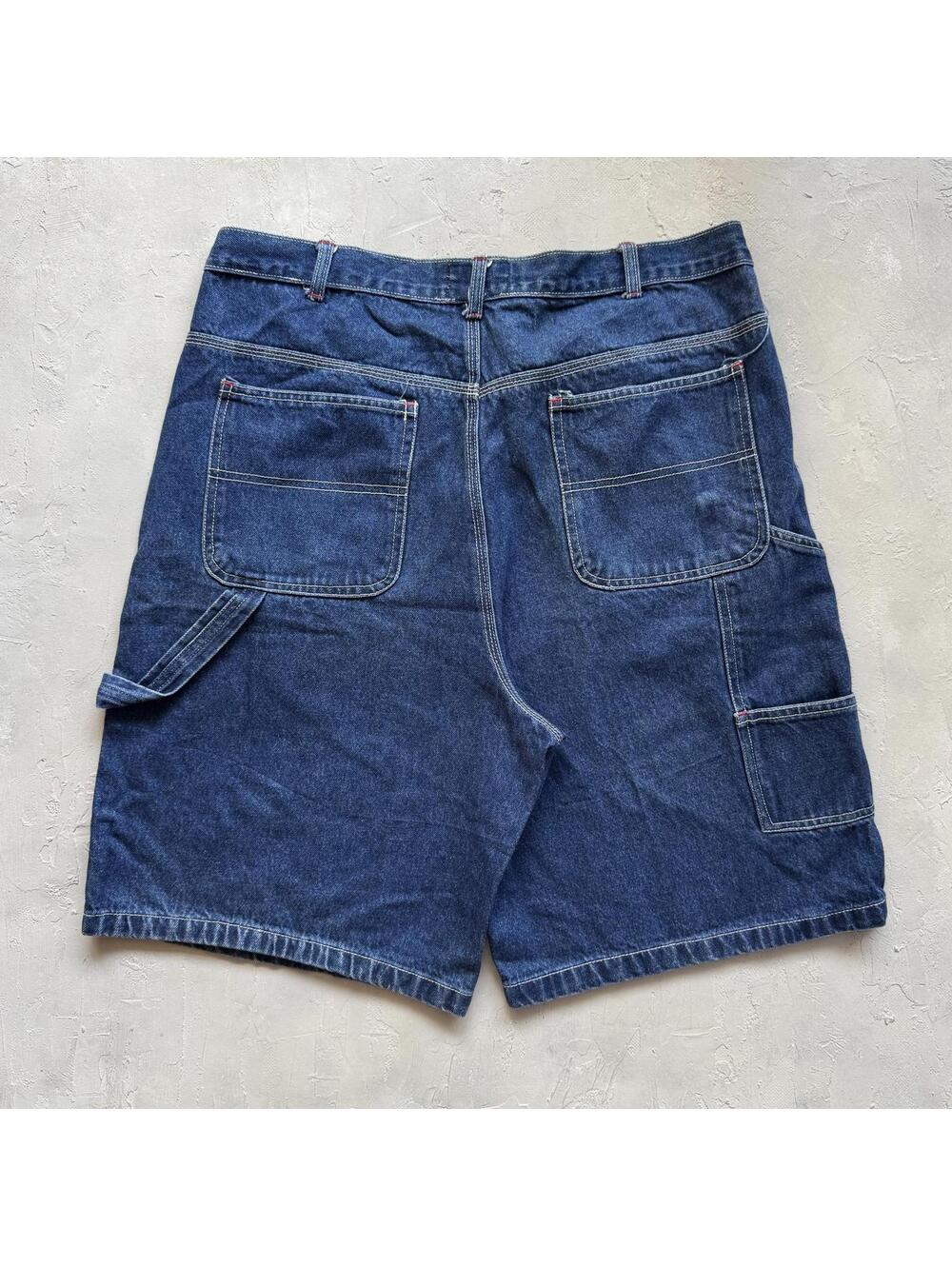 Vintage 2000s Baggy Carpenter Denim Blues Jean Shorts Jorts